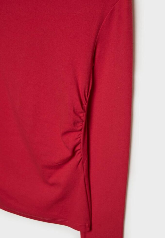 T-shirt à manches longues avec fronces