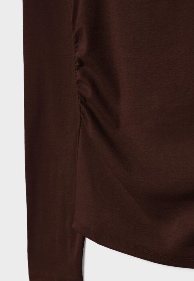 T-shirt à manches longues avec fronces T-shirt à manches longues avec fronces