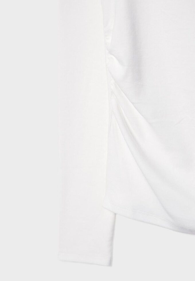 T-shirt à manches longues avec fronces T-shirt à manches longues avec fronces