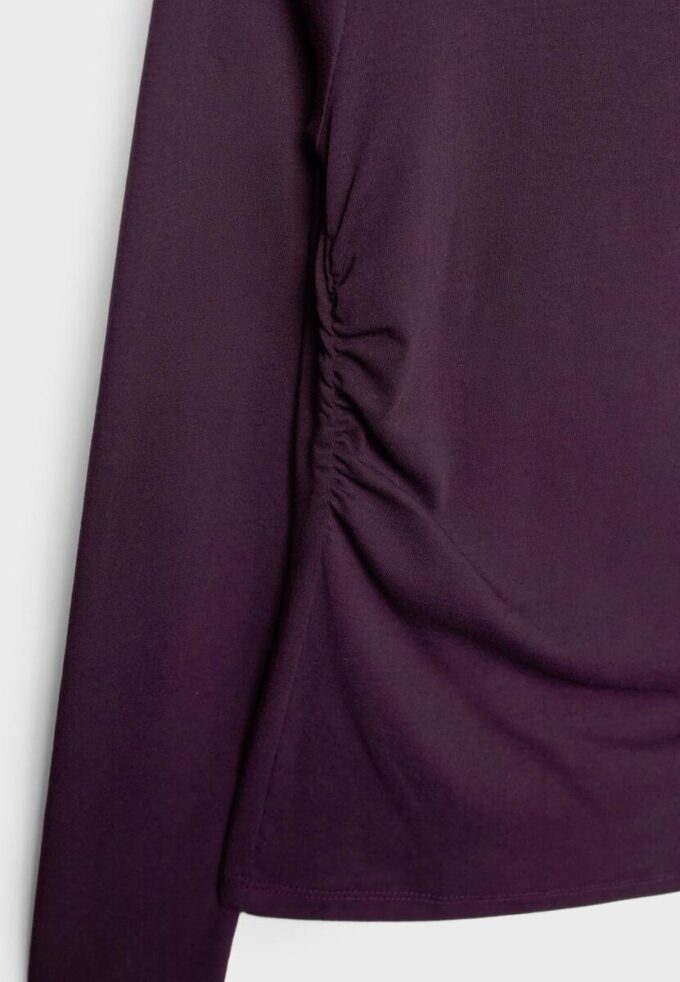 T-shirt à manches longues avec fronces T-shirt à manches longues avec fronces