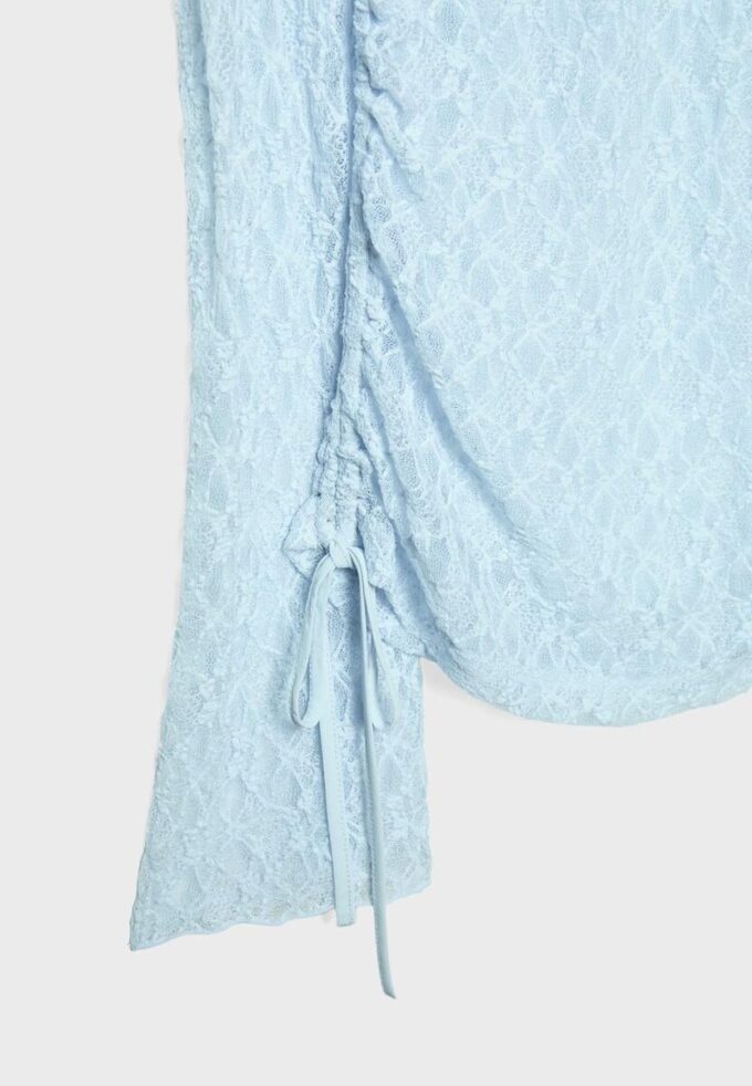 T-shirt à manches longues en dentelle