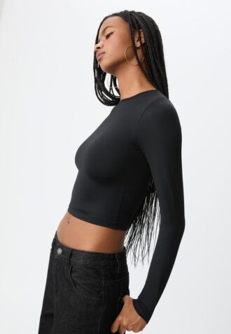 T-shirt à manches longues en polyamide