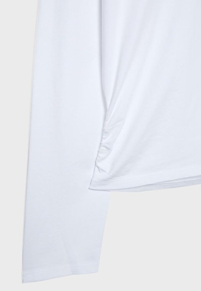 T-shirt à manches longues froncé