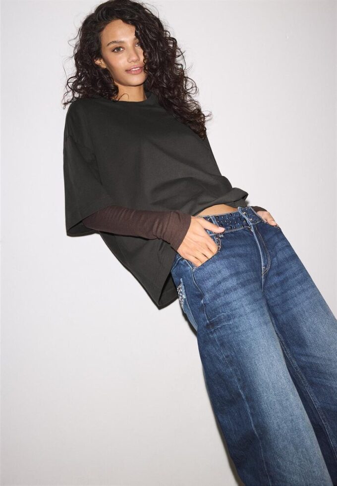 T-shirt oversize à manches courtes