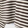 T-shirt oversize à manches longues rayé