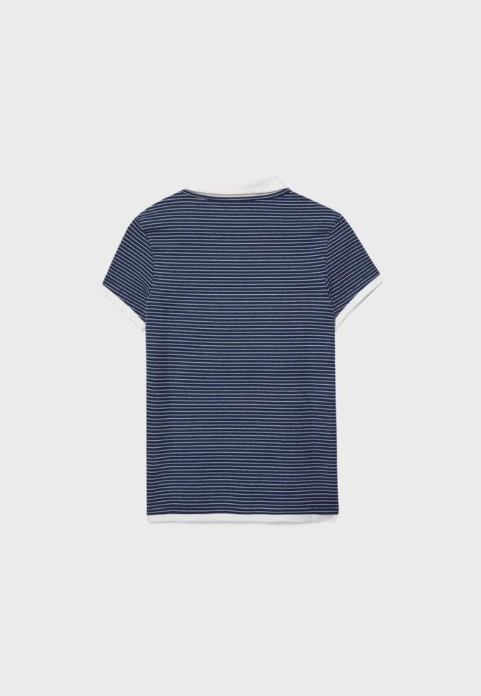 T-shirt polo à manches courtes double épaisseur