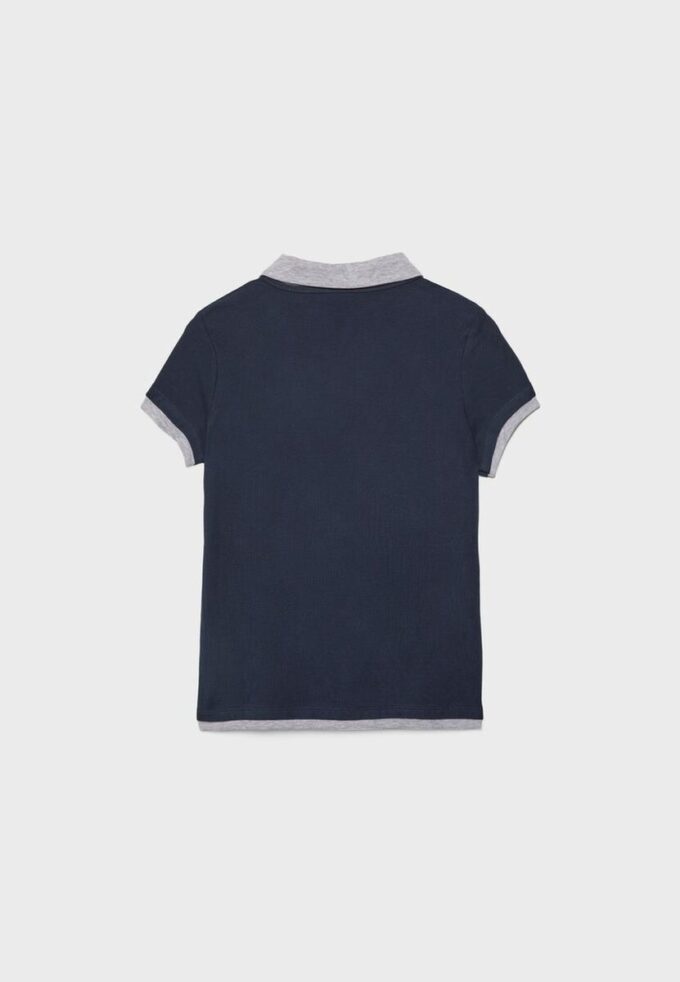 T-shirt polo à manches courtes double épaisseur