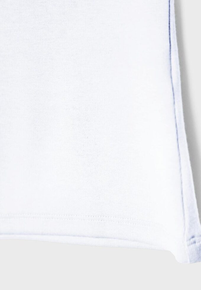 T-shirt sans manches à col cheminée