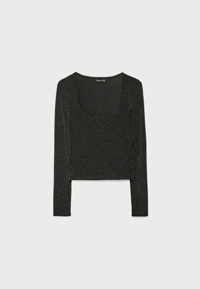 T-shirt Seamless à encolure carrée