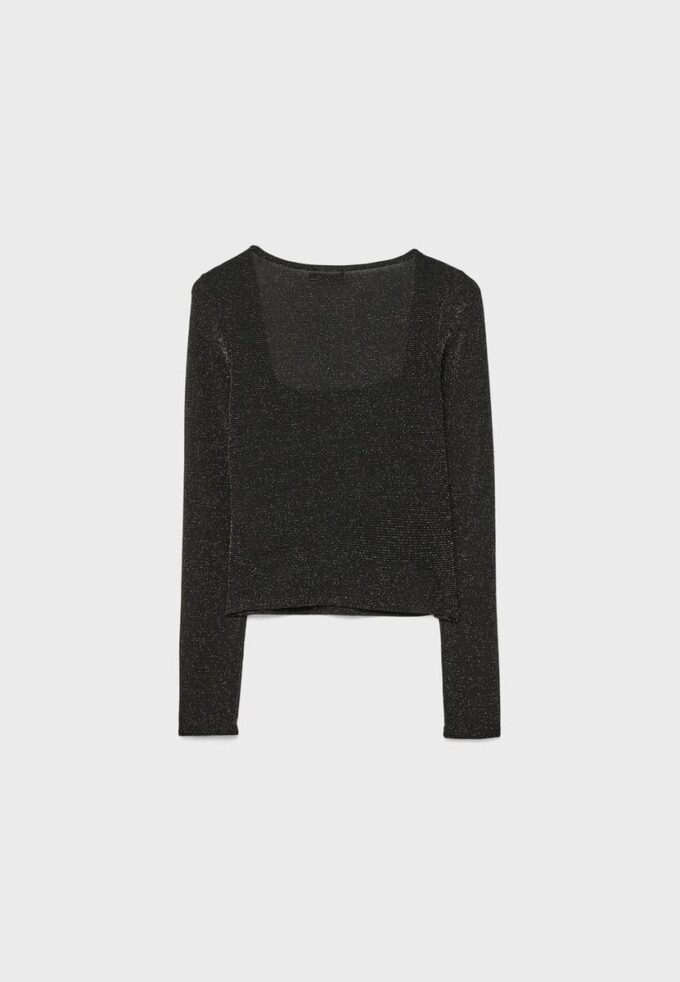 T-shirt Seamless à encolure carrée