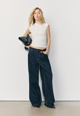 T-shirt style qipao en dentelle