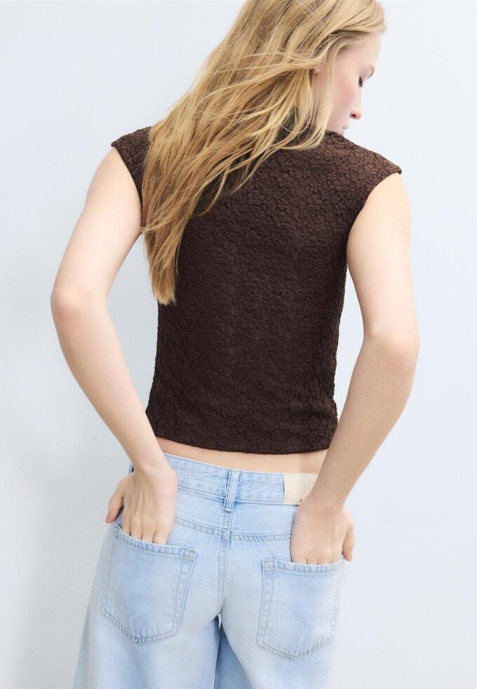 T-shirt style qipao en dentelle