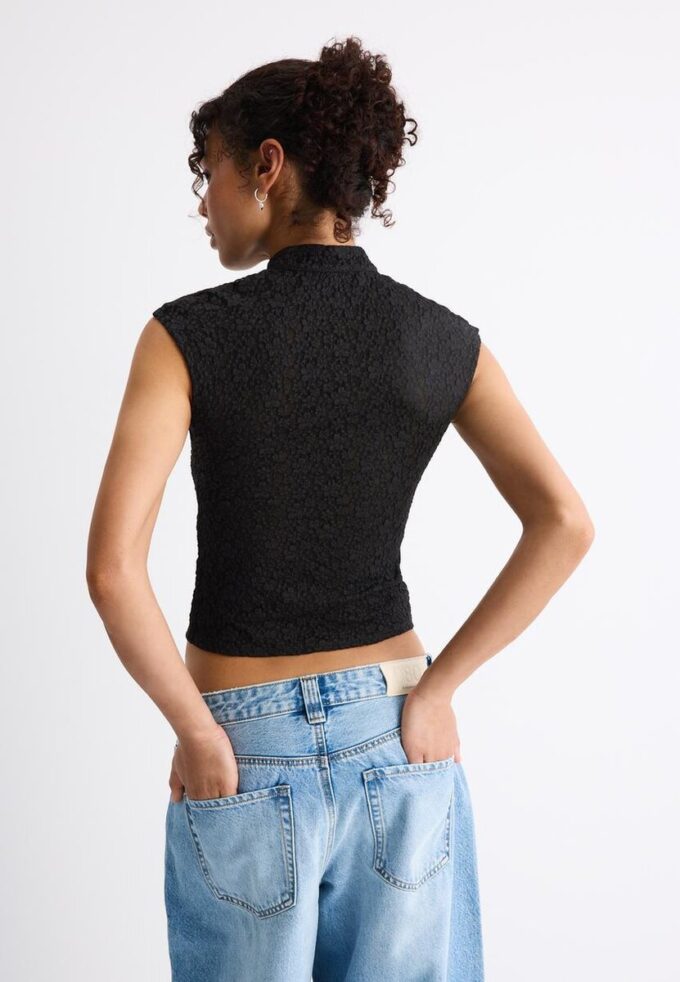 T-shirt style qipao en dentelle