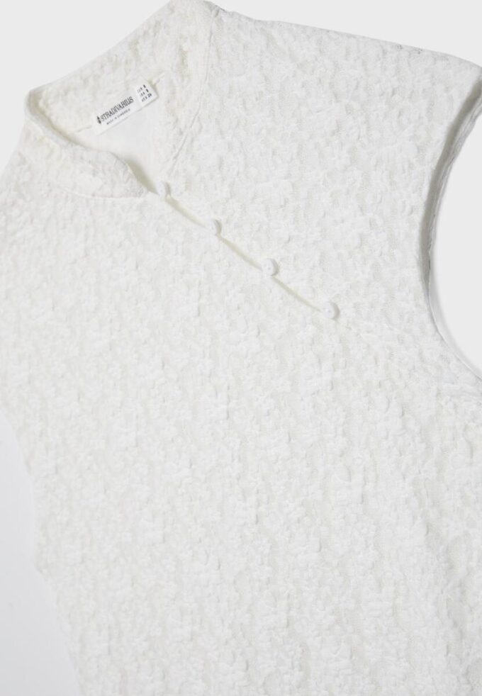 T-shirt style qipao en dentelle