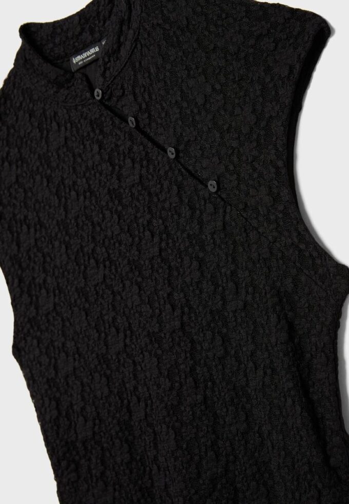 T-shirt style qipao en dentelle