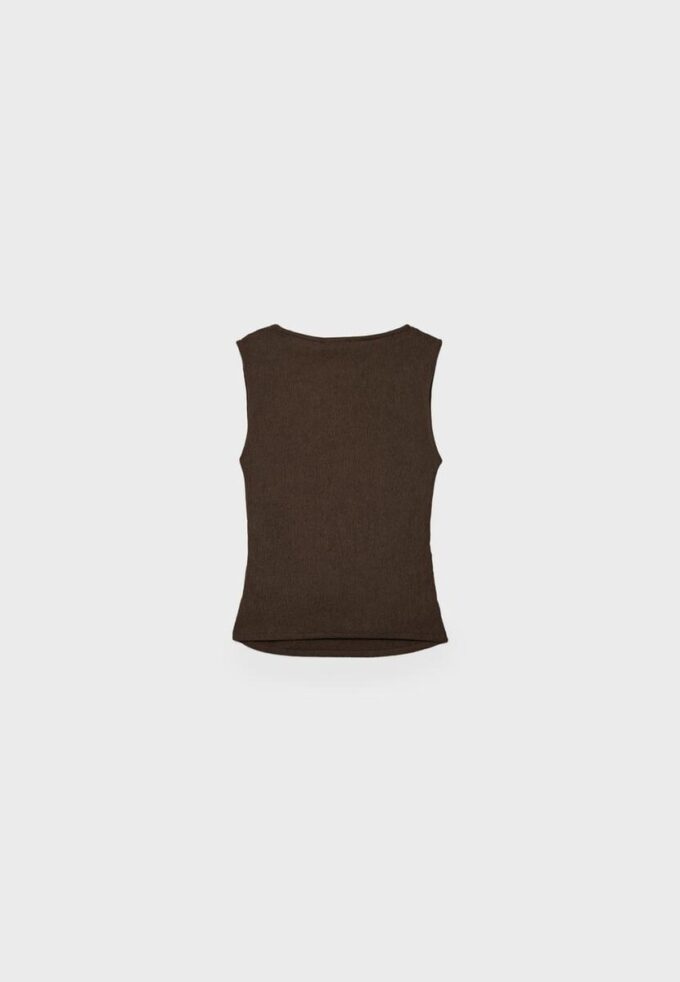 T-shirt texturé froncé