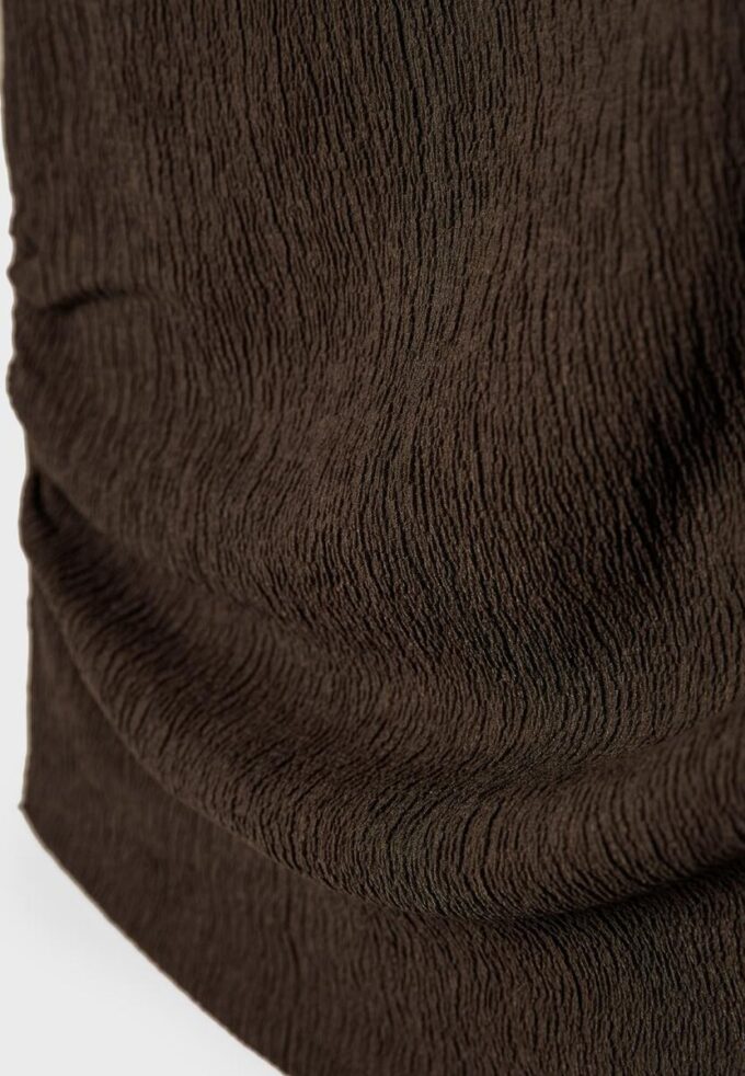 T-shirt texturé froncé