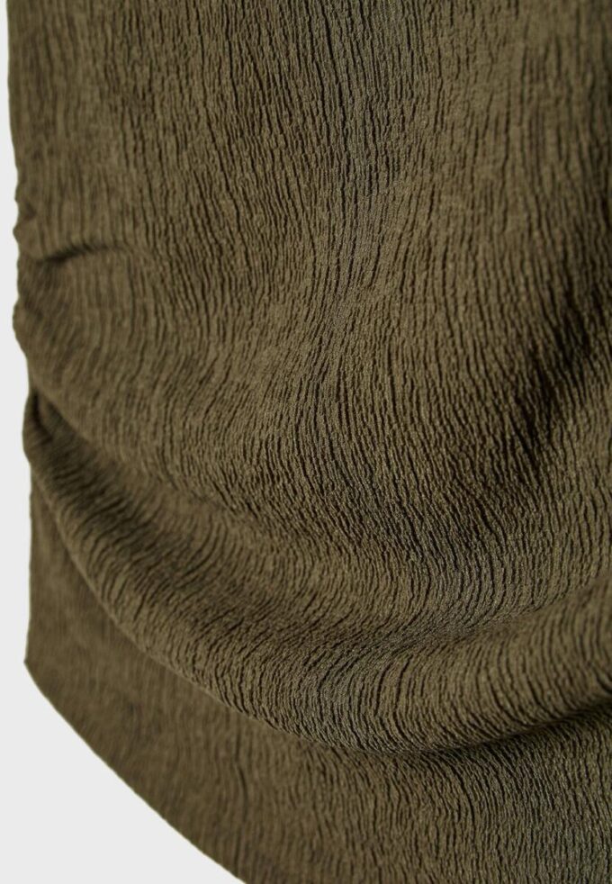 T-shirt texturé froncé