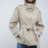 Trench-coat à col montant