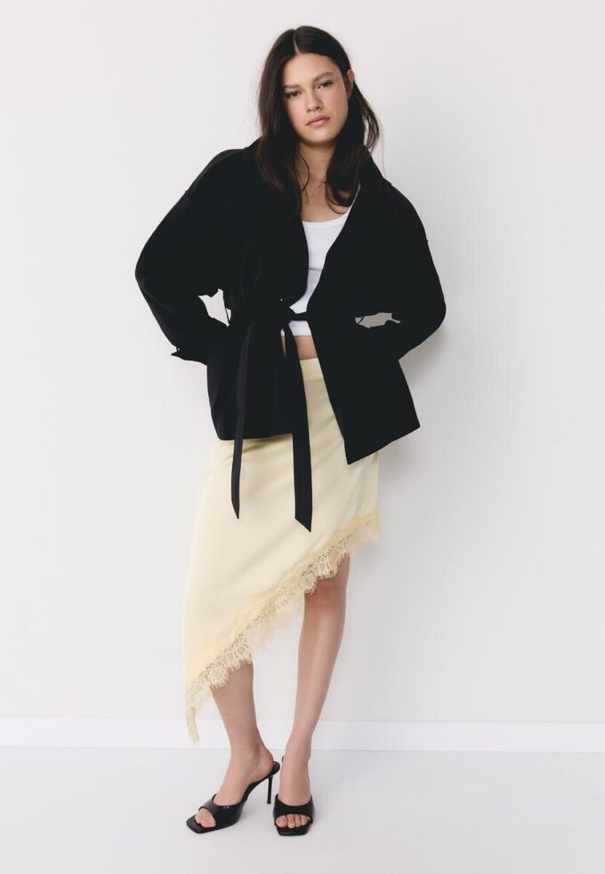 Trench-coat à col montant