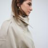 Trench-coat à col montant