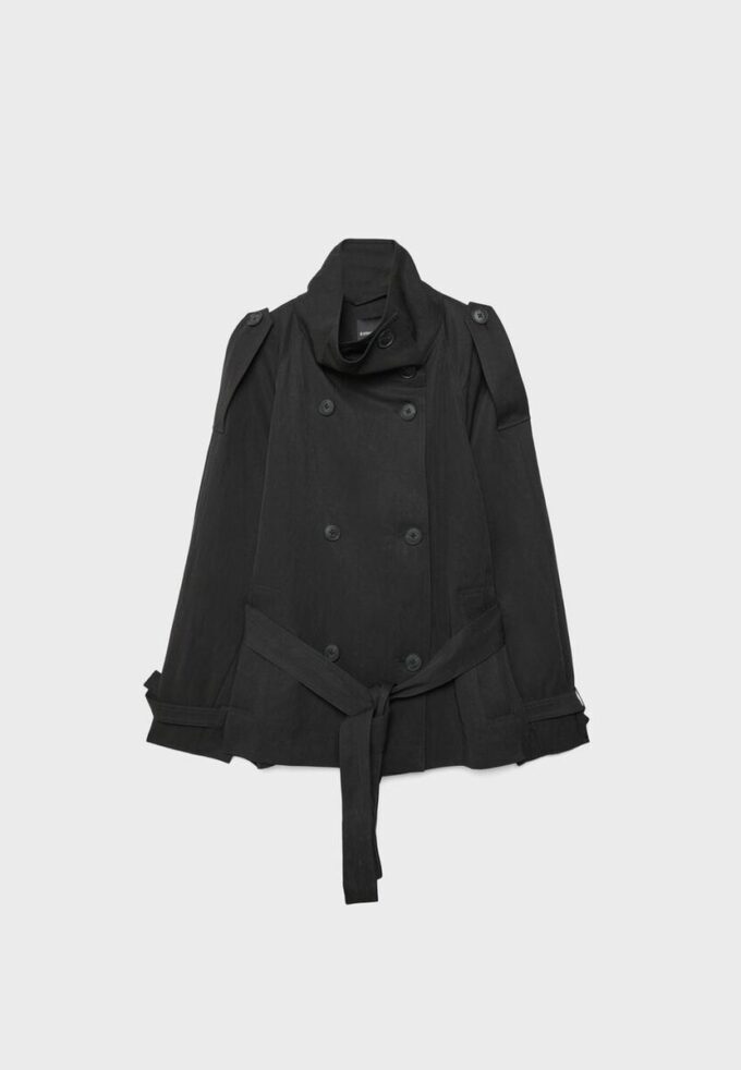 Trench-coat à col montant