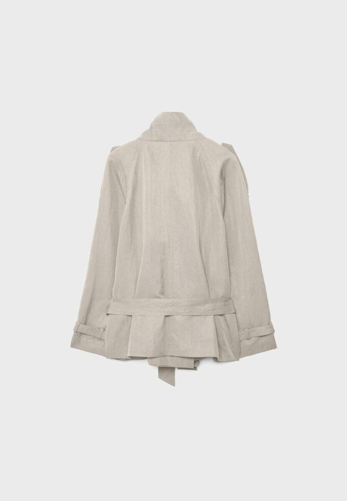 Trench-coat à col montant