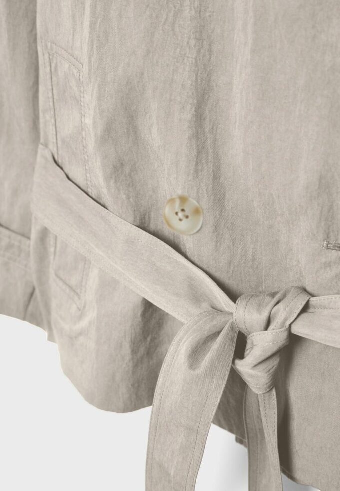 Trench-coat à col montant