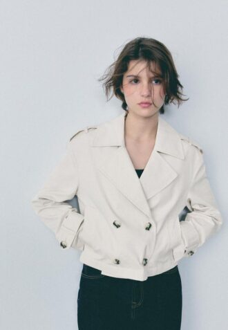 Trench-coat court à double boutonnage Trench-coat court à double boutonnage