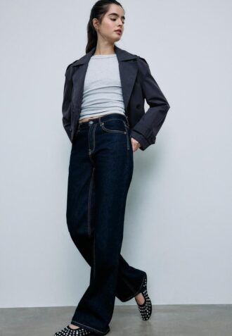 Trench-coat court à double boutonnage Trench-coat court à double boutonnage