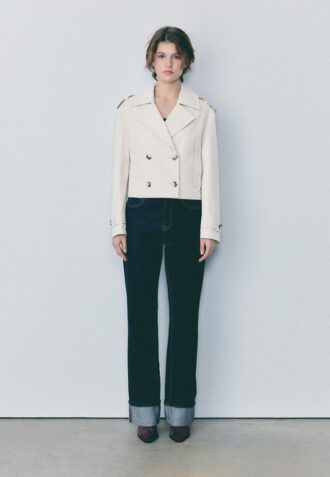 Trench-coat court à double boutonnage Trench-coat court à double boutonnage