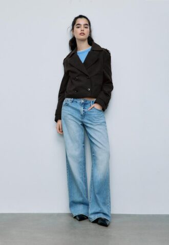 Trench-coat court à double boutonnage Trench-coat court à double boutonnage