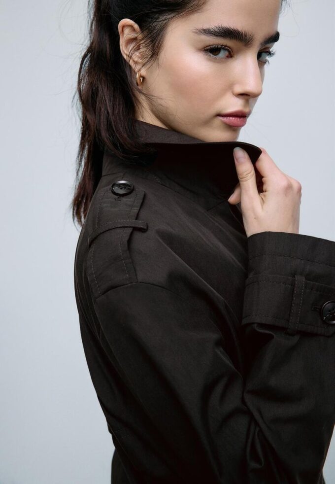 Trench-coat court à double boutonnage Trench-coat court à double boutonnage