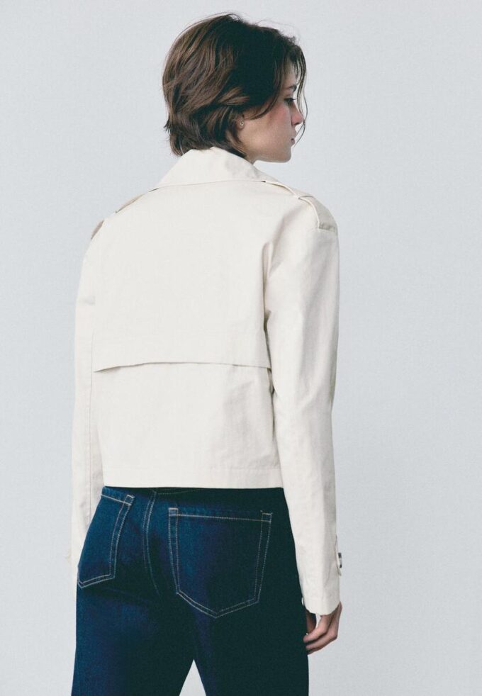 Trench-coat court à double boutonnage Trench-coat court à double boutonnage