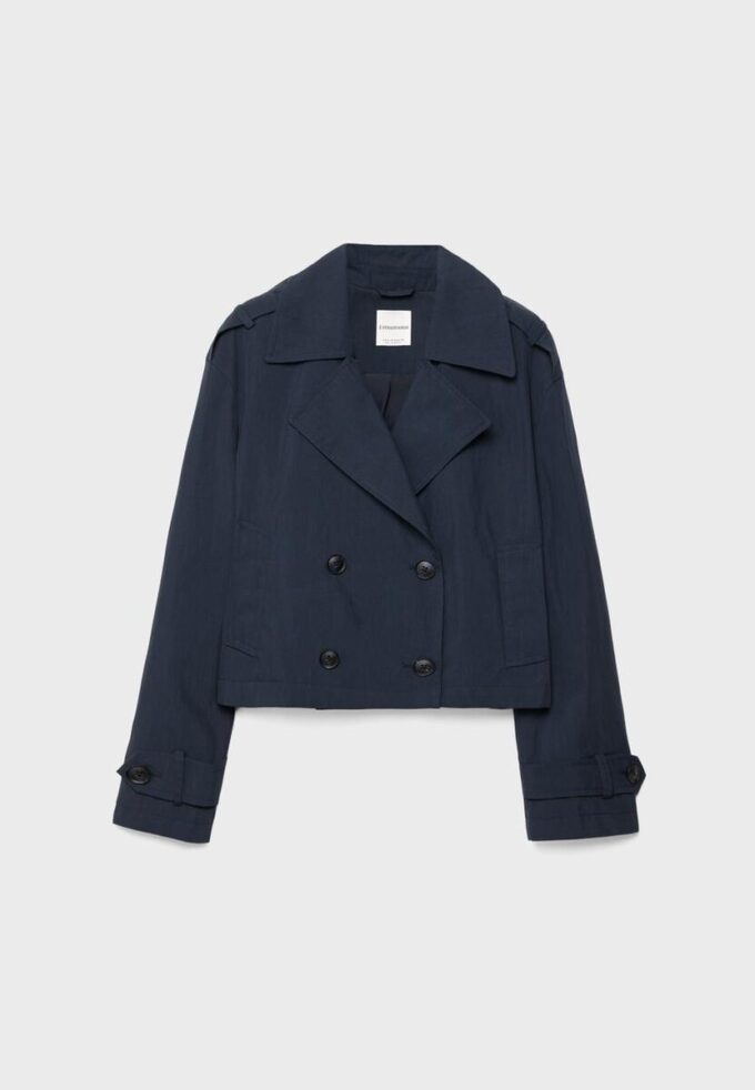 Trench-coat court à double boutonnage Trench-coat court à double boutonnage