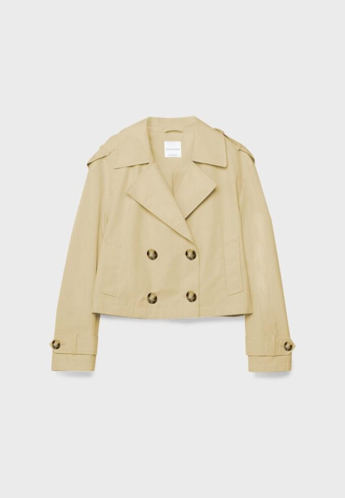 Trench-coat court à double boutonnage Trench-coat court à double boutonnage