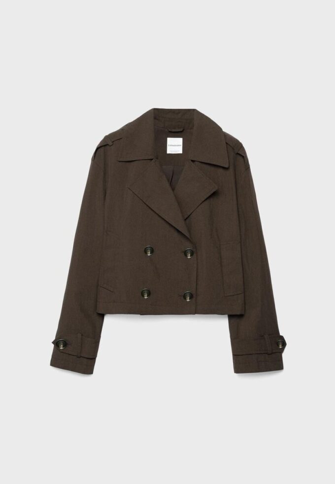 Trench-coat court à double boutonnage Trench-coat court à double boutonnage