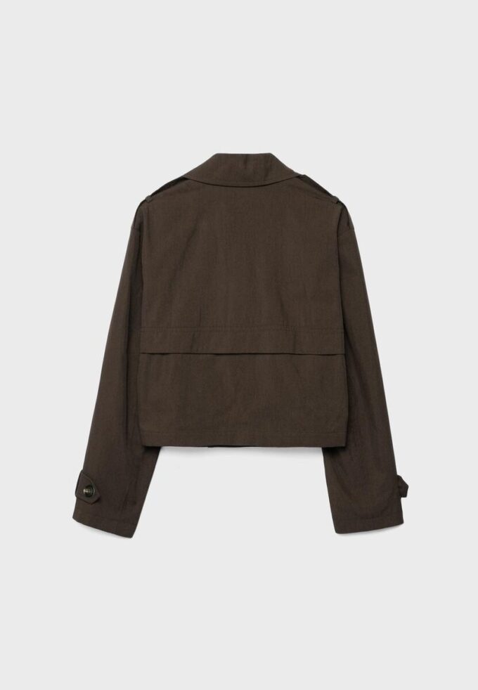 Trench-coat court à double boutonnage Trench-coat court à double boutonnage