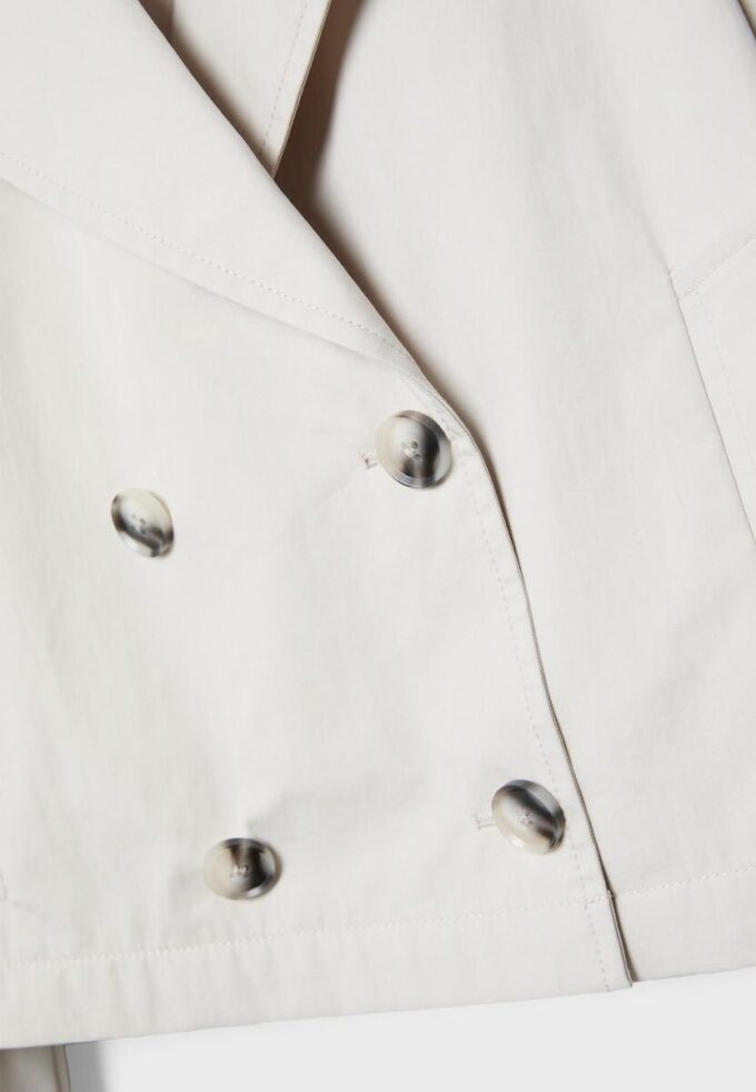 Trench-coat court à double boutonnage Trench-coat court à double boutonnage