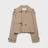Trench-coat court fluide
