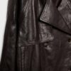 Trench-coat oversize 100 % cuir