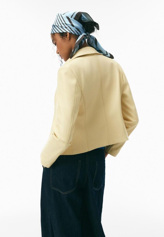 Veste ajustée effet cuir Veste ajustée effet cuir