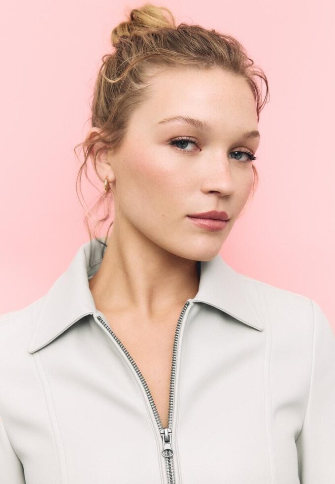 Veste ajustée effet cuir Veste ajustée effet cuir