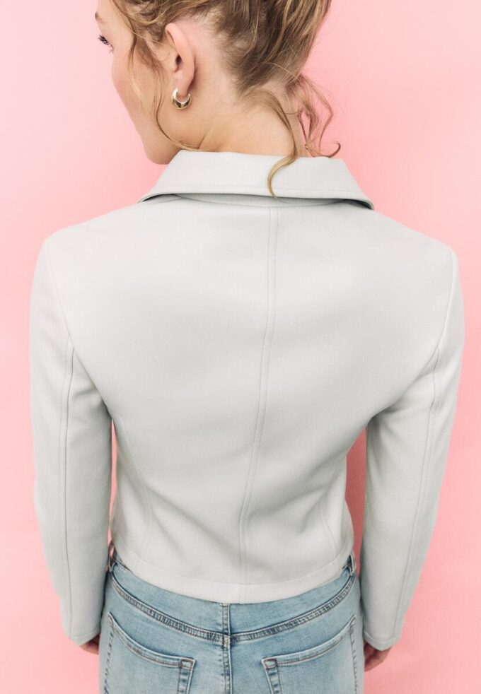 Veste ajustée effet cuir Veste ajustée effet cuir