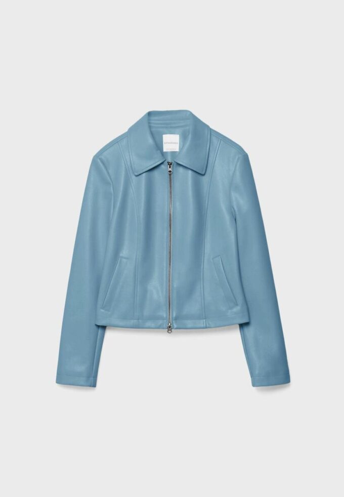 Veste ajustée effet cuir Veste ajustée effet cuir