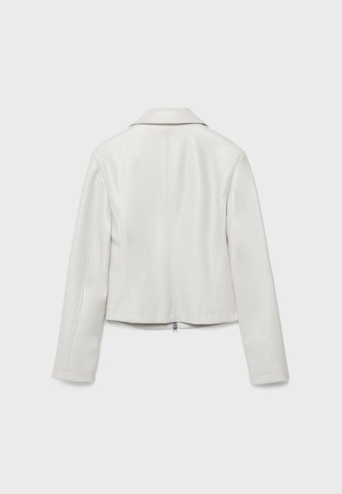 Veste ajustée effet cuir Veste ajustée effet cuir