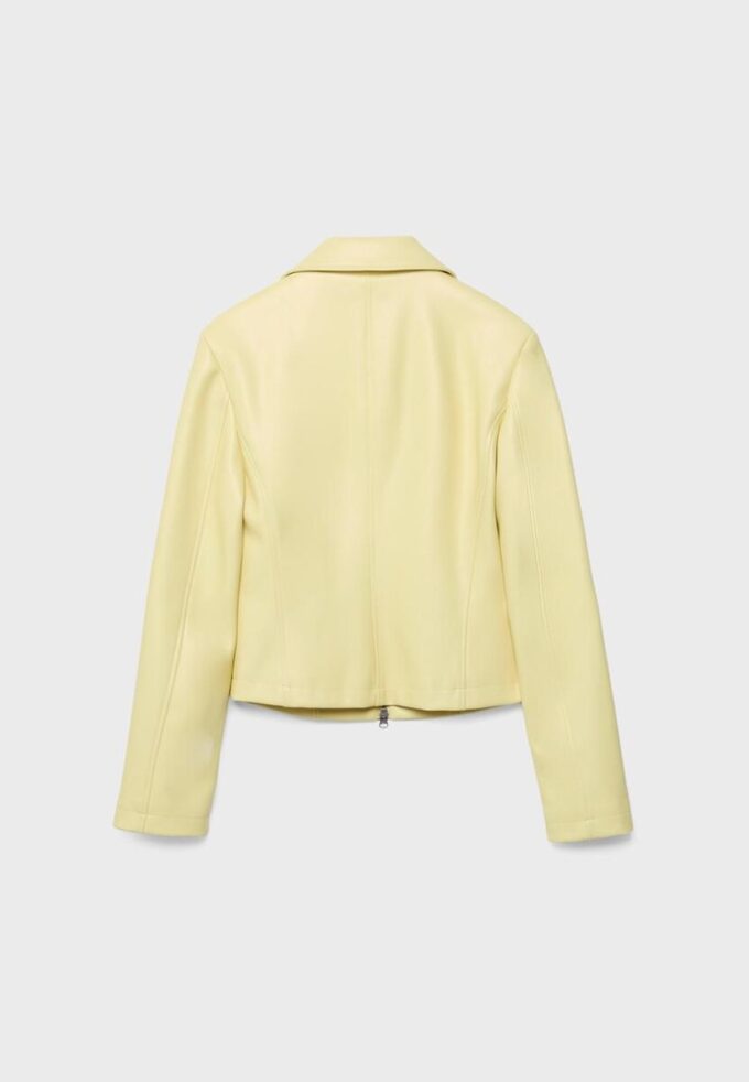 Veste ajustée effet cuir Veste ajustée effet cuir