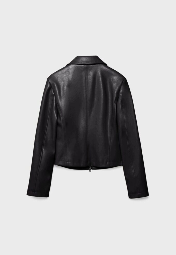 Veste ajustée effet cuir Veste ajustée effet cuir