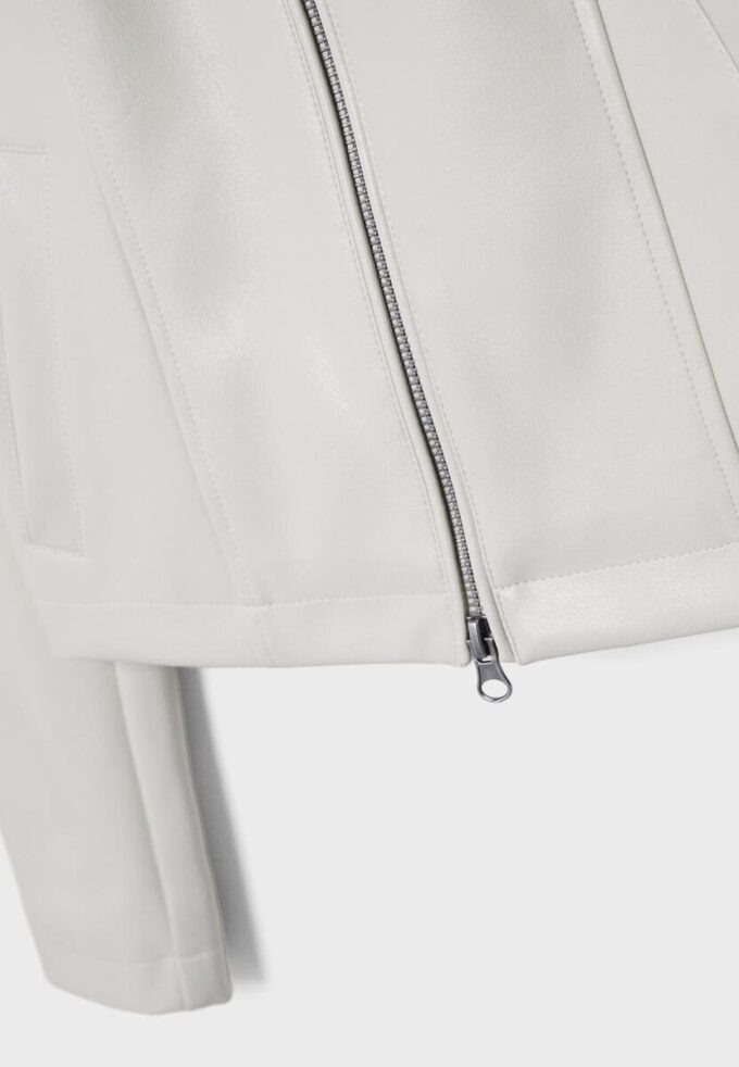 Veste ajustée effet cuir Veste ajustée effet cuir