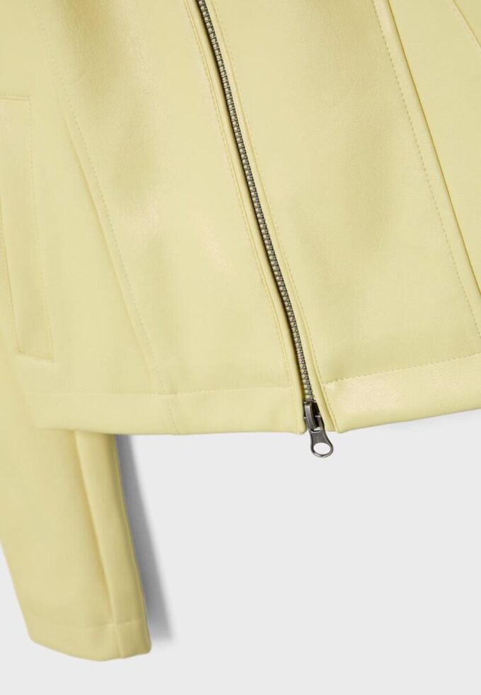 Veste ajustée effet cuir Veste ajustée effet cuir